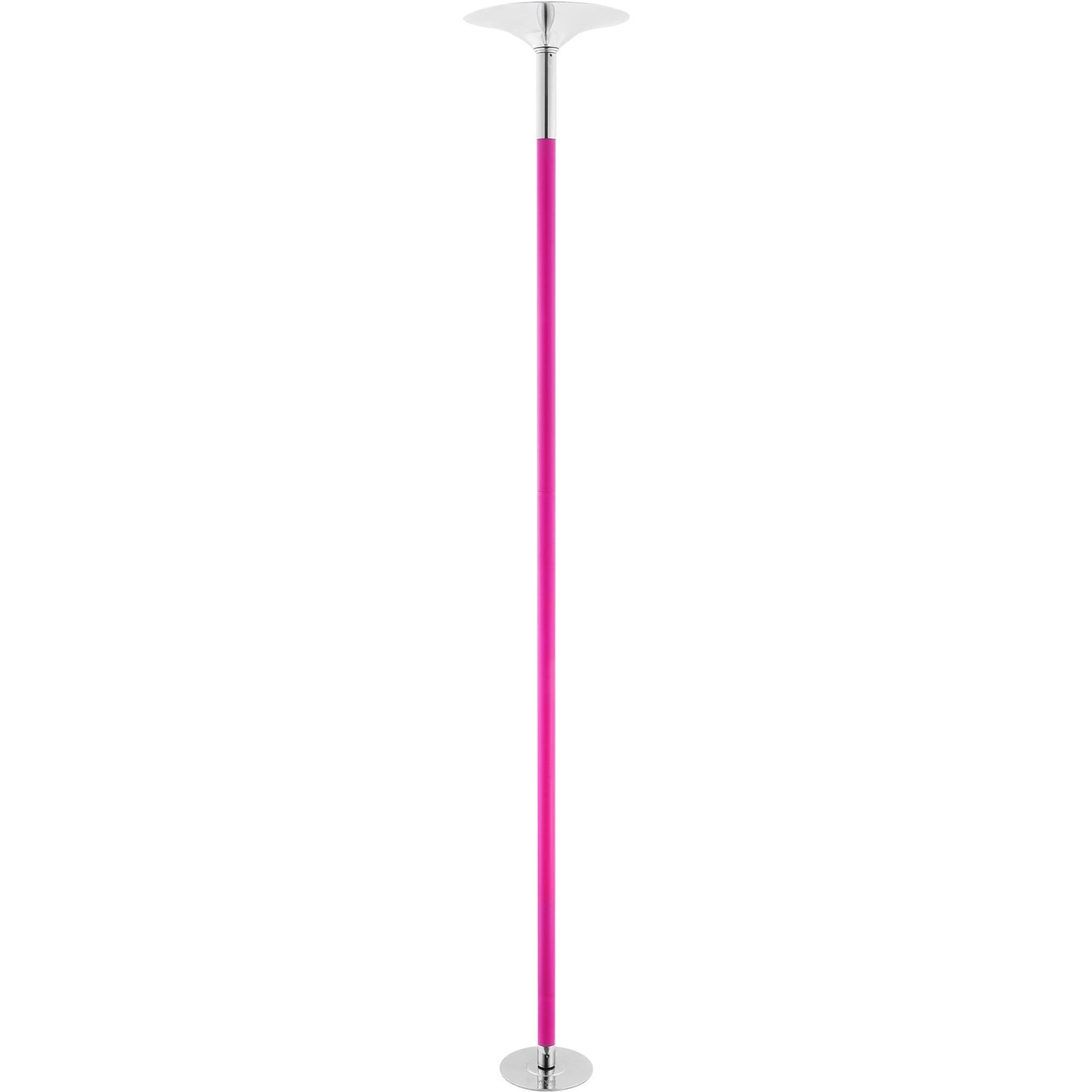 Professionell Dansstav, Snurrande statisk Dansstavsats, Bärbar, avtagbar stolpe, 40 mm Heavy-Duty Rostfritt Stål Stång, Höjdjusterbar Fitness Stång, För Träning Hemmaklubb Gym, Rosa