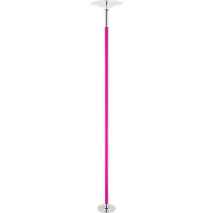 Professionell Dansstav, Snurrande statisk Dansstavsats, Bärbar, avtagbar stolpe, 40 mm Heavy-Duty Rostfritt Stål Stång, Höjdjusterbar Fitness Stång, För Träning Hemmaklubb Gym, Rosa