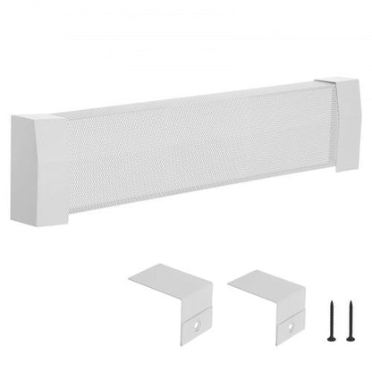 Golvlistervärmarskydd, Premium Series 917 mm Standard Elvärmare Frontskydd för Hemförbättring, Kraftigt Stål, Enkel Montering för Sovrum Byte av Gammalt Skydd, Vit |  EU