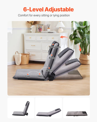 Floor chair with backrest Folding Floor chair 6 adjustable positions