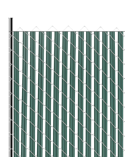 Chain Link Fence Privacy Slats Single Wall for 4' High Fence Bottom Lock