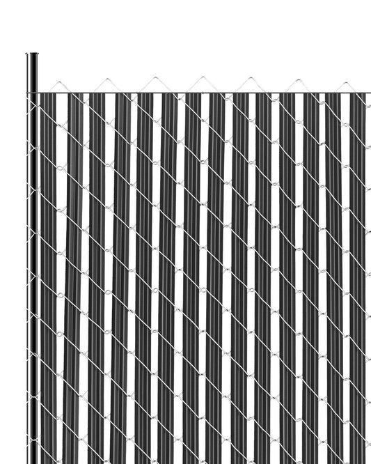 Chain Link Fence Privacy Slats Single Wall for 6' High Fence Bottom Lock
