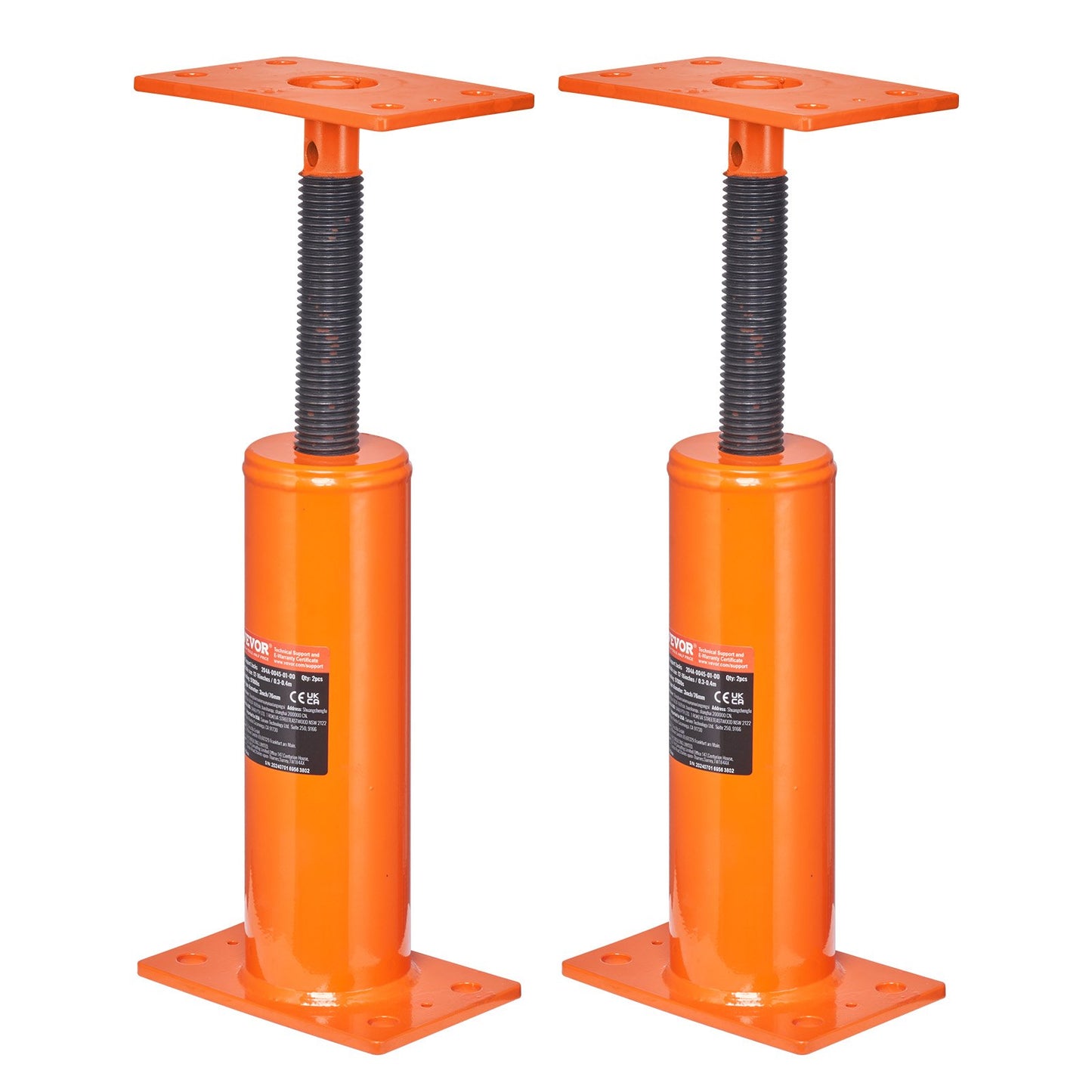 2PCS Adjustable Floor Jack Post House Floor Leveling Lift 12"-16" Height