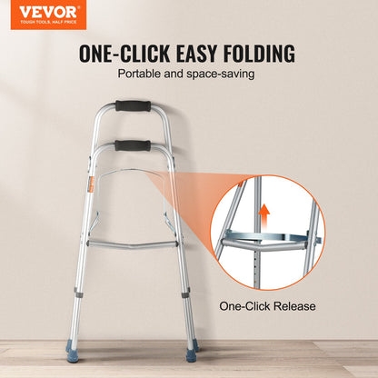 Folding Hemi Walker One Arm Mobility Walker för senior & justerbar höjd