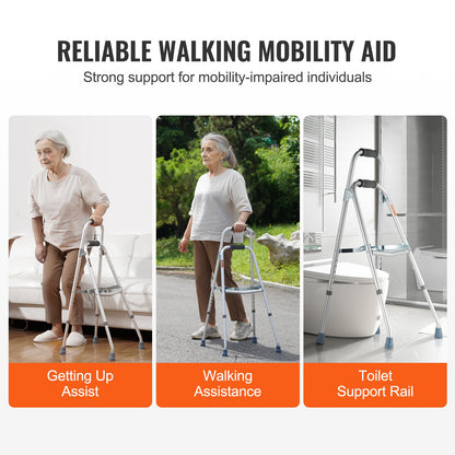 Folding Hemi Walker One Arm Mobility Walker för senior & justerbar höjd