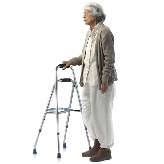 Folding Hemi Walker One Arm Mobility Walker för senior & justerbar höjd