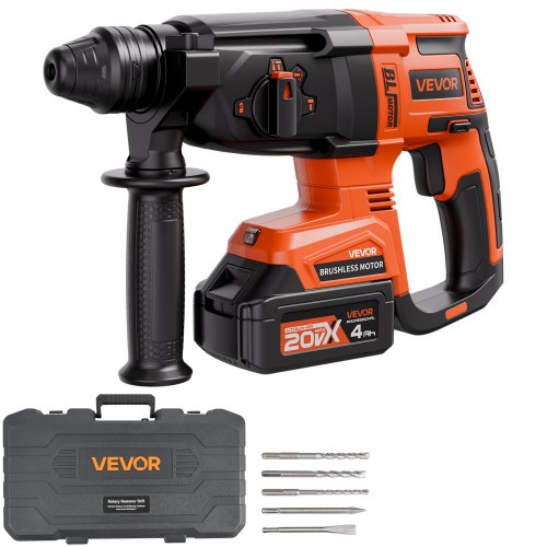 20 V SDS-Plus bürstenloser Akku-Bohrhammer-Satz, 1200 U/min, 4 Funktionen