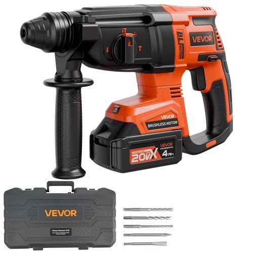 20 V SDS-Plus bürstenloser Akku-Bohrhammer-Satz, 1200 U/min, 4 Funktionen