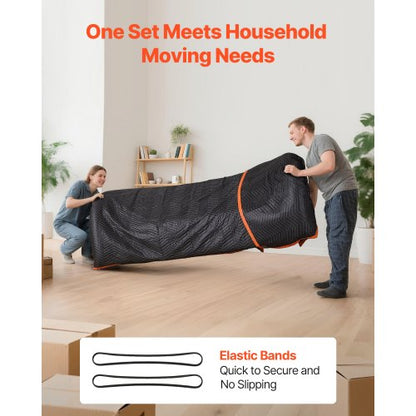 Flyttfiltar 12 st, 1829 x 1016 mm (14,5 kg/dz) Stora packfiltar med bomullsfyllning, kraftig non-woven vadderad flyttfilt för frakt, inslagning, skydd av möbler |  EU