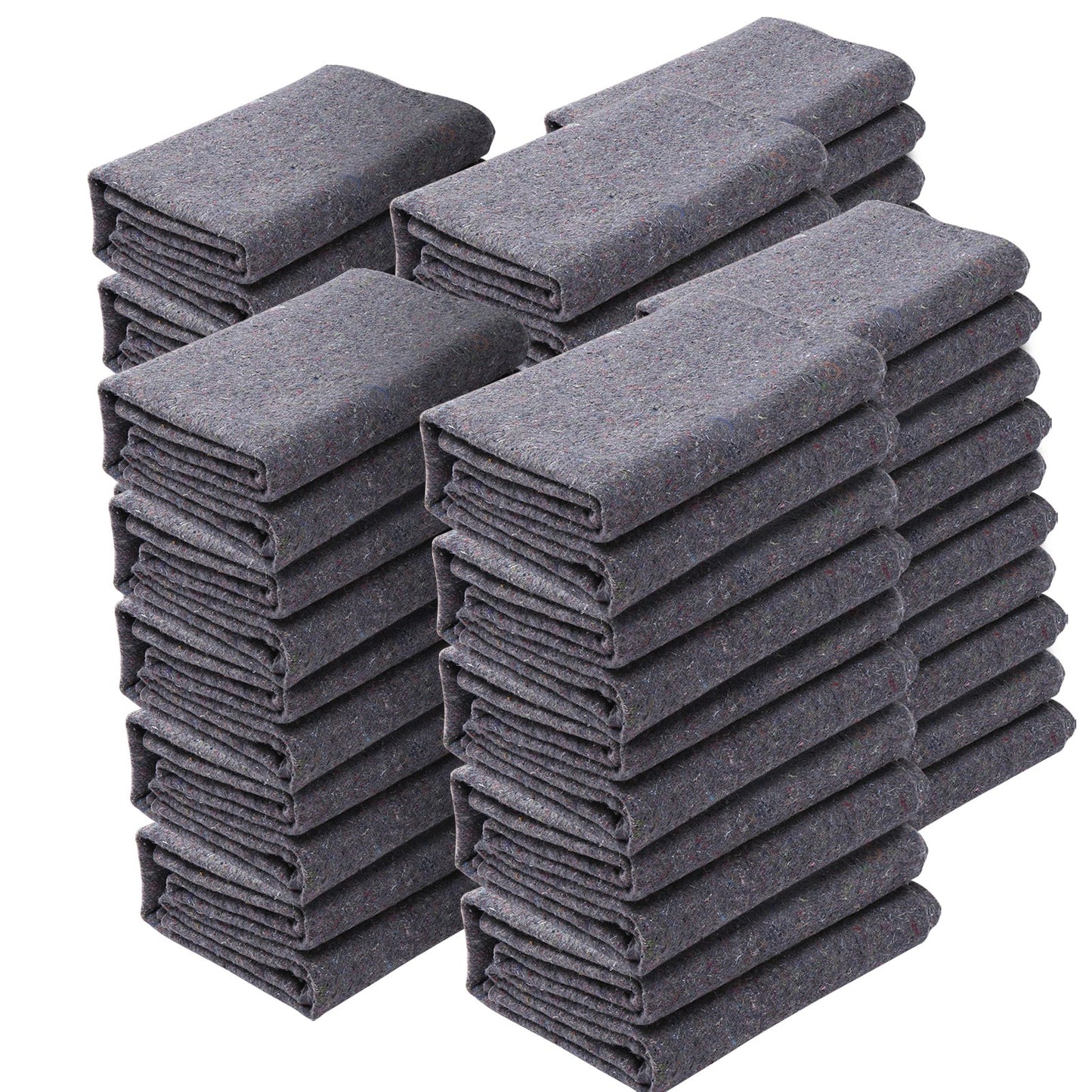 Umzugsdecken, 183,9 x 137,2 cm, Gewicht 9,5 kg/dz, 24 Packungen, professionelle Decke aus recycelter Baumwolle, große, strapazierfähige Umzugspolster, perfekt zum Schutz von Möbeln, Böden und Geräten