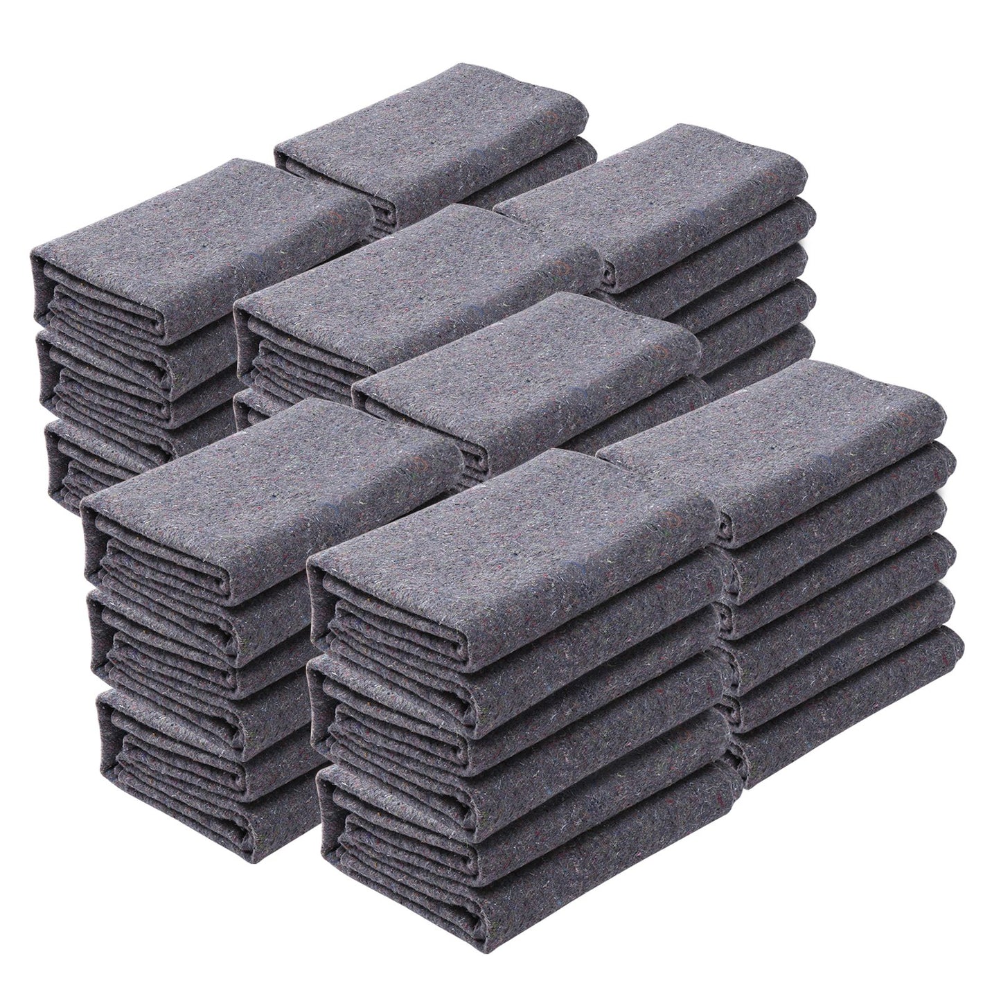 Umzugsdecken, 183,9 x 137,2 cm, Gewicht 9,5 kg/dz, 24 Packungen, professionelle Decke aus recycelter Baumwolle, große, strapazierfähige Umzugspolster, perfekt zum Schutz von Möbeln, Böden und Geräten