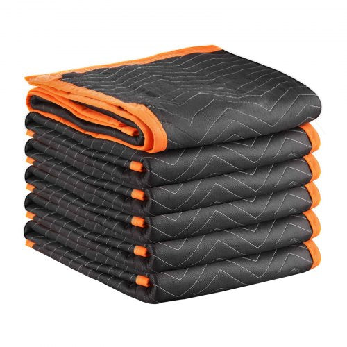 Flyttfiltar 6 st, 2032 x 1829 mm (15,9 kg/dz) Stora packfiltar med bomullsfyllning, kraftig non-woven vadderad flyttfilt för frakt, inslagning, skydd av möbler |  EU