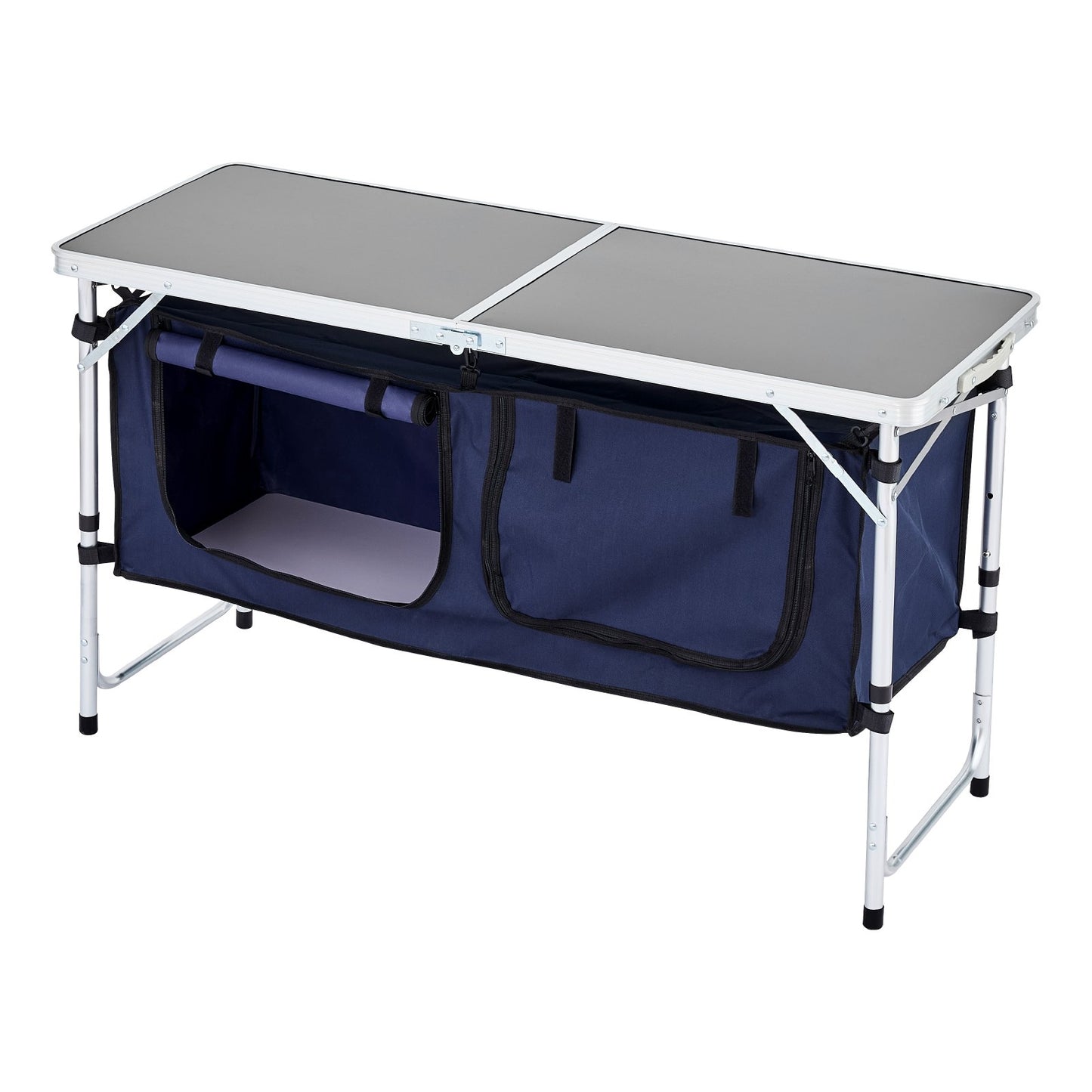 Camping Köksbord Fällbart Bärbar Cook Station 3 Justerbara höjder
