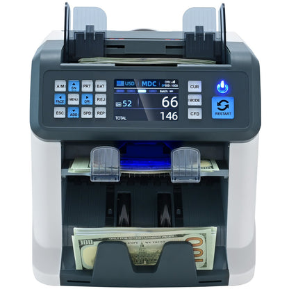 Money Counter Machine Bill Counter med 2CIS SN UV IR MG DD Multi Valuta