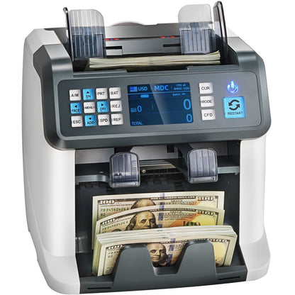 Money Counter Machine Bill Counter med 2CIS SN UV IR MG DD Multi Valuta