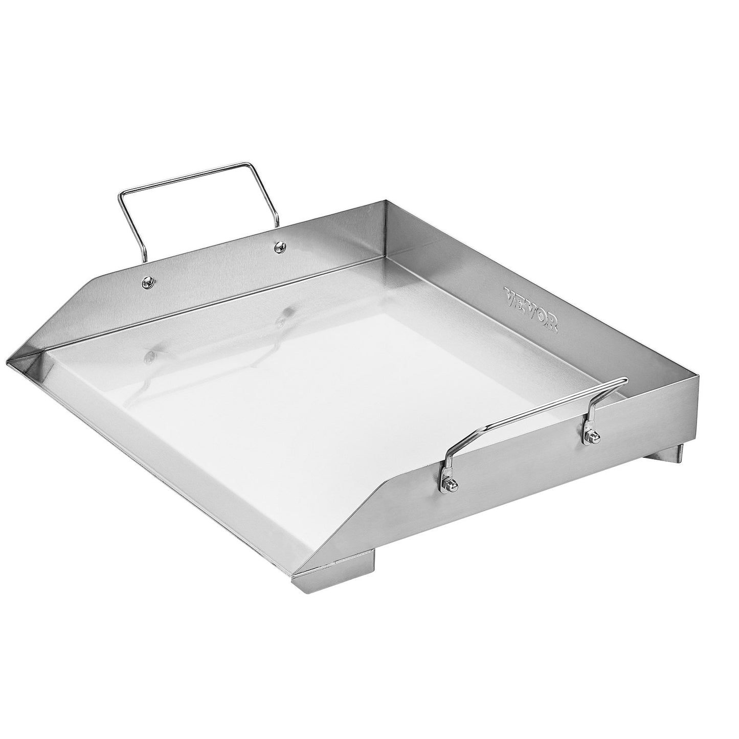 18x16 in Flat Stainless Steel Barbecue Grill Universal BBQ Grill Pan Kitchenware