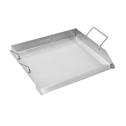 18x16 in Flat Stainless Steel Barbecue Grill Universal BBQ Grill Pan Kitchenware