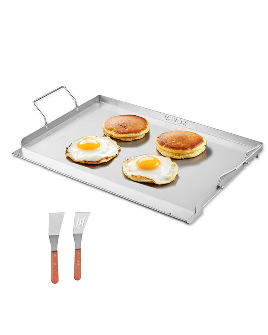 23x16 in Flat Stainless Steel Barbecue Grill Universal BBQ Grill Pan Kitchenware