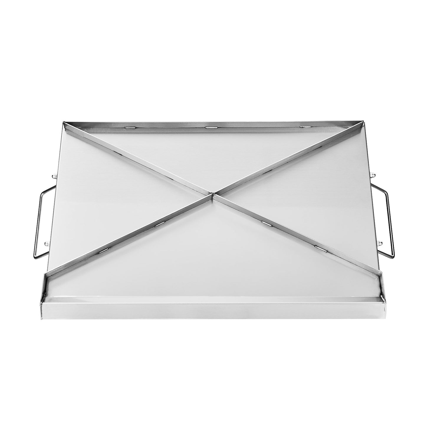 23x16 in Flat Stainless Steel Barbecue Grill Universal BBQ Grill Pan Kitchenware