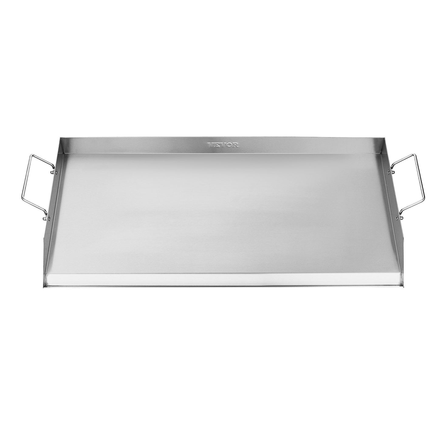32x16 in Stainless Steel Flat Grill Plate Universal BBQ Grill Pan Kitchen Utensils
