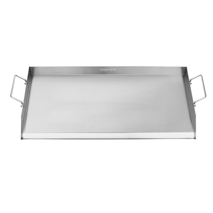 32x16 in Stainless Steel Flat Grill Plate Universal BBQ Grill Pan Kitchen Utensils