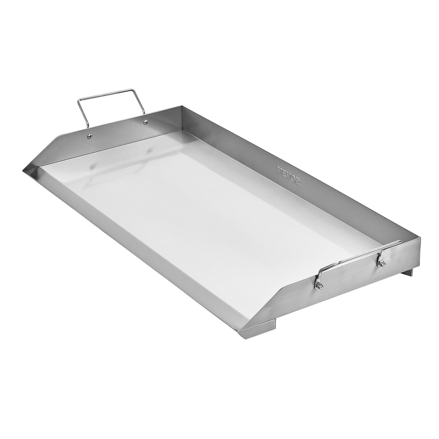 32x16 in Stainless Steel Flat Grill Plate Universal BBQ Grill Pan Kitchen Utensils