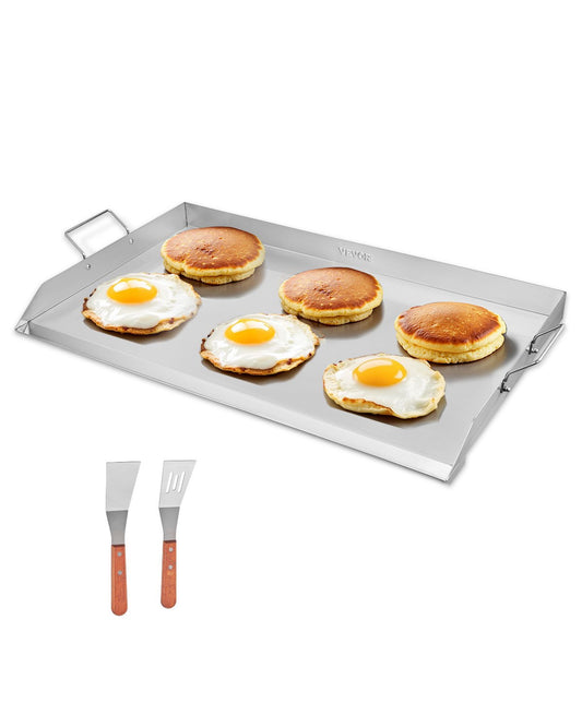 36x22 in Stainless Steel Flat Barbecue Grill Universal BBQ Grill Pan Kitchen Utensils