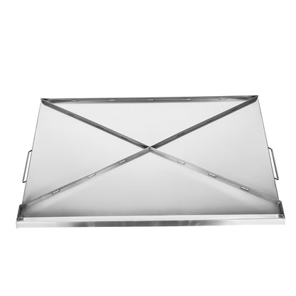 36x22 in Stainless Steel Flat Barbecue Grill Universal BBQ Grill Pan Kitchen Utensils