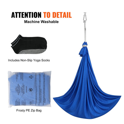 Sensory Swing för barn, 3,1 yards, Therapy Gunga för barn med särskilda behov, Cuddle Swing inomhus Hängmatta utomhus för barn och vuxna med autism, ADHD, Aspergers, sensorisk integration, blå