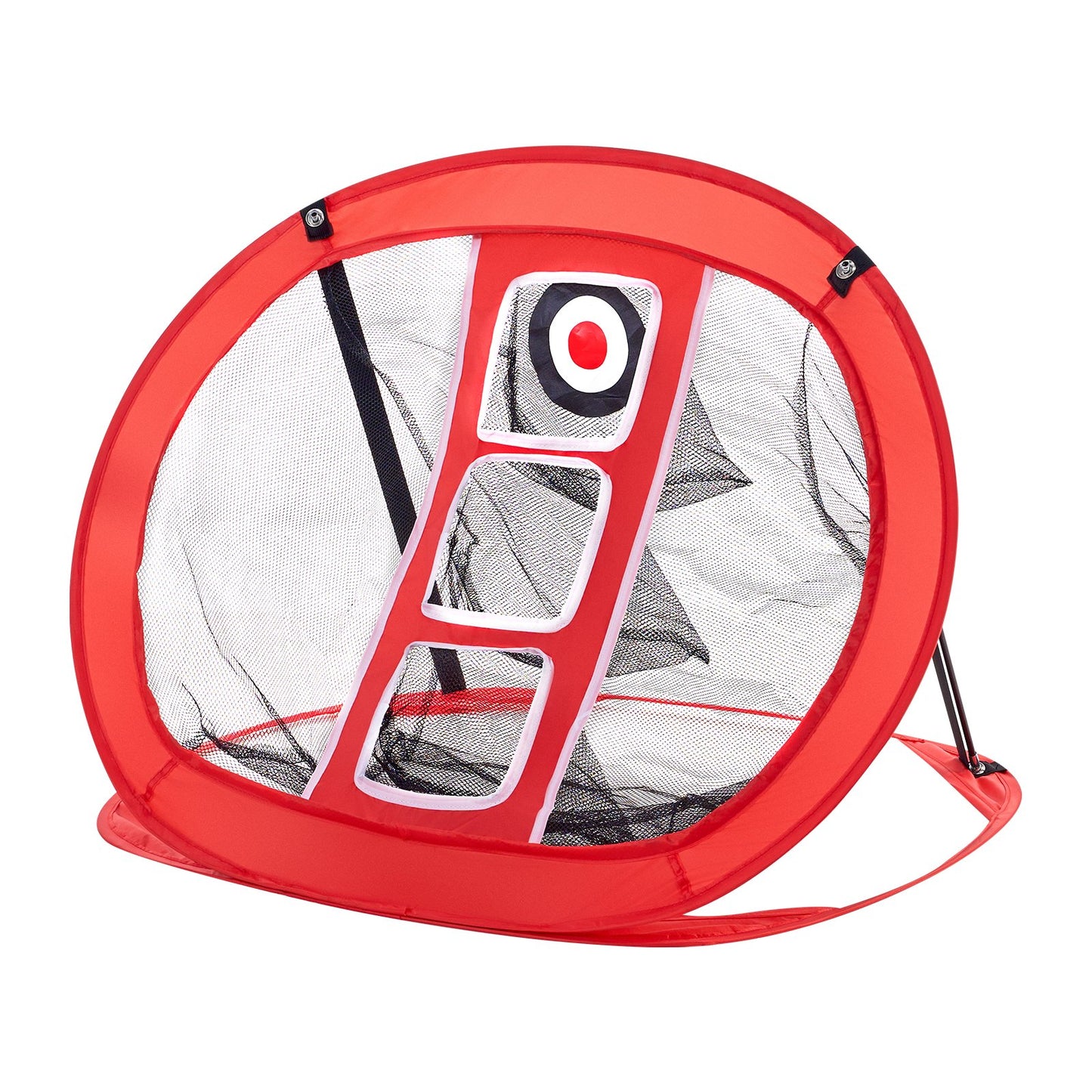 Golf Chipping Net, Pop Up Golf Practice Net, Portabelt inomhus utomhus Hem Golf Hitting Aid Net med mål och bärväska, för Backyard Driving Training Swing, Present för män, golfälskare, Röd