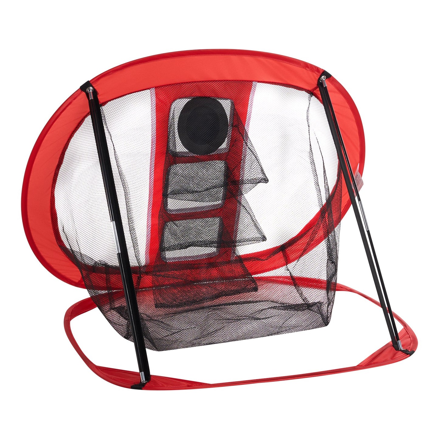 Golf Chipping Net, Pop Up Golf Practice Net, Portabelt inomhus utomhus Hem Golf Hitting Aid Net med mål och bärväska, för Backyard Driving Training Swing, Present för män, golfälskare, Röd