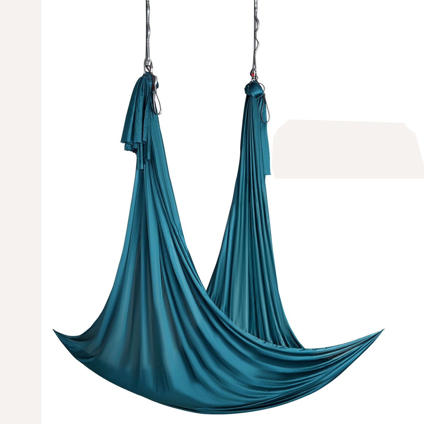 Aerial Yoga Hängematte &amp; Schaukel, 5,5 Yards, Aerial Yoga Starter Kit mit 100 g/m² Nylongewebe, komplette Takelage-Hardware und einfache Installationsanleitung, Anti-Schwerkraftfliegen für Fitness-Bodybuilding aller Niveaus, Grün