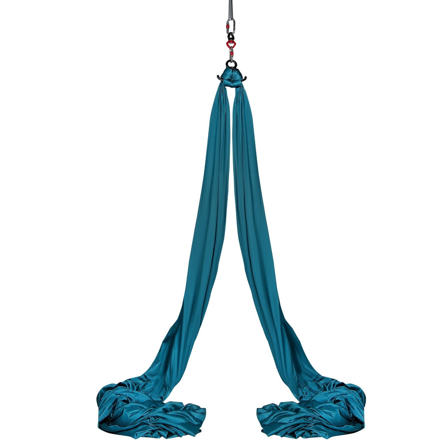 Aerial Silk &amp; Yoga-Schaukel, 8,7 Yards, Aerial-Yoga-Hängematten-Set mit 100 g/m² Nylongewebe, kompletter Takelage-Hardware und einfacher Installationsanleitung, Anti-Schwerkraft-Fliegen für Fitness-Bodybuilding aller Niveaus, Grün