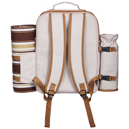 Beach picnic backpack for 4 people with cooler compartment | EU