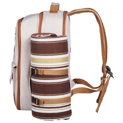Beach picnic backpack for 4 people with cooler compartment | EU