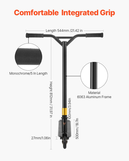Stunt Scooter Street Trick Scooter för barn Vuxna Lättviktsdäck
