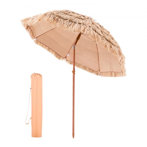 Tiki-parasoll Halmtaksparasoll 1,8 m Poolside-parasoll för uteplatser
