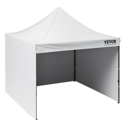 Pop Up Baldakin Tält Utomhus Lusthus tält 304,8 x 304,8 cm med sidoväggar & väska Vit