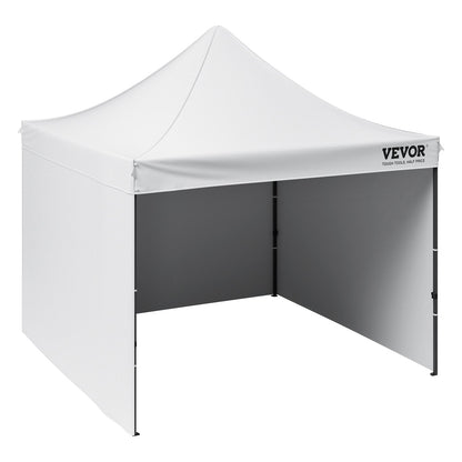 Pop Up Baldakin Tält Utomhus Lusthus tält 304,8 x 304,8 cm med sidoväggar & väska Vit