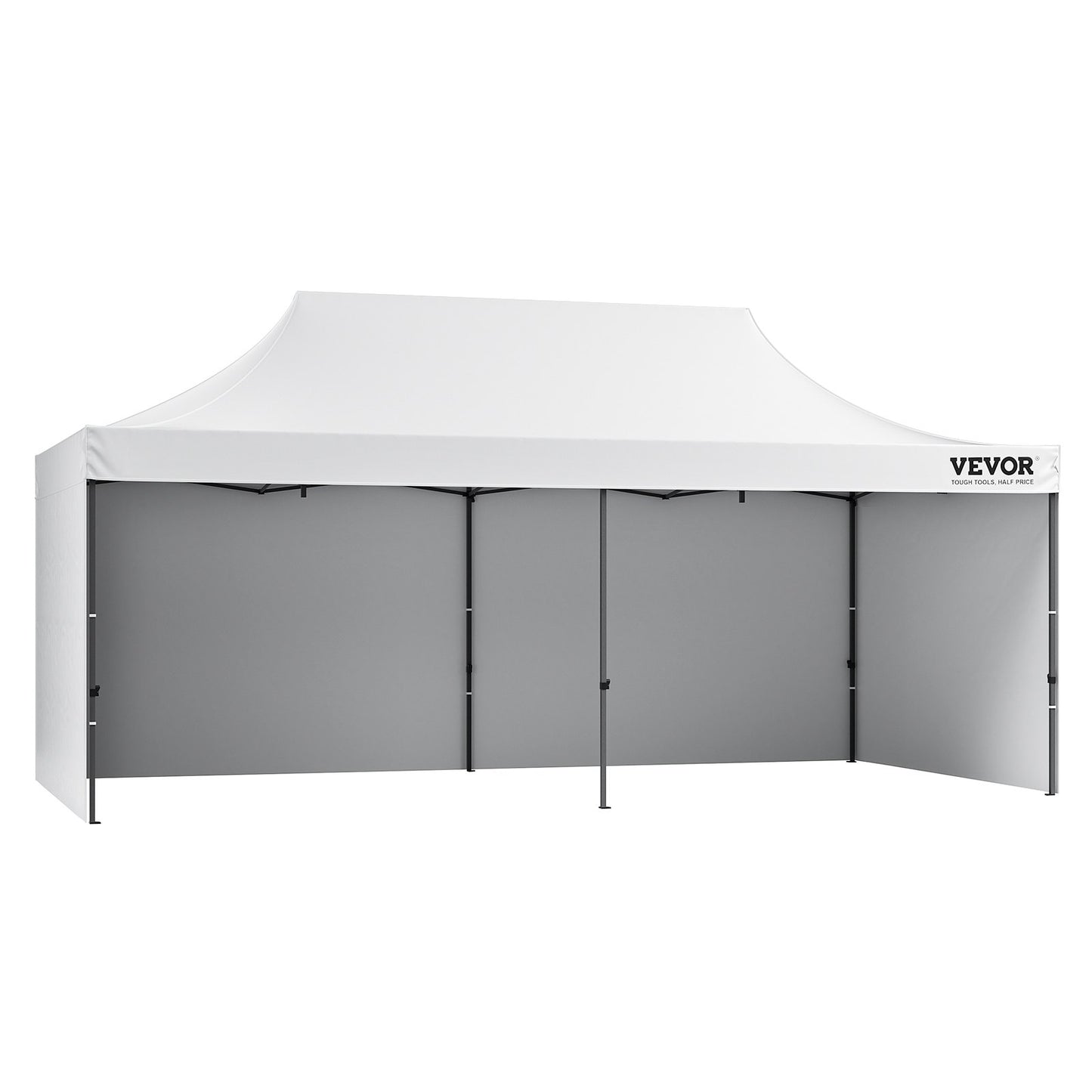 Pop Up Canopy Tent Outdoor Gazebo Tent 10x20FT with Sidewalls &amp; Bag White