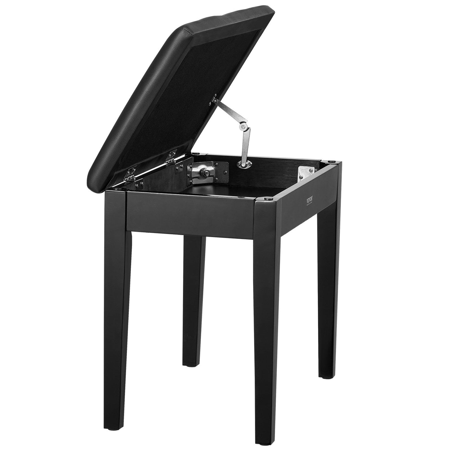 Piano Keyboard Bänk Förvaring Vadderad sits Trä Vanity Bokhylla Pall