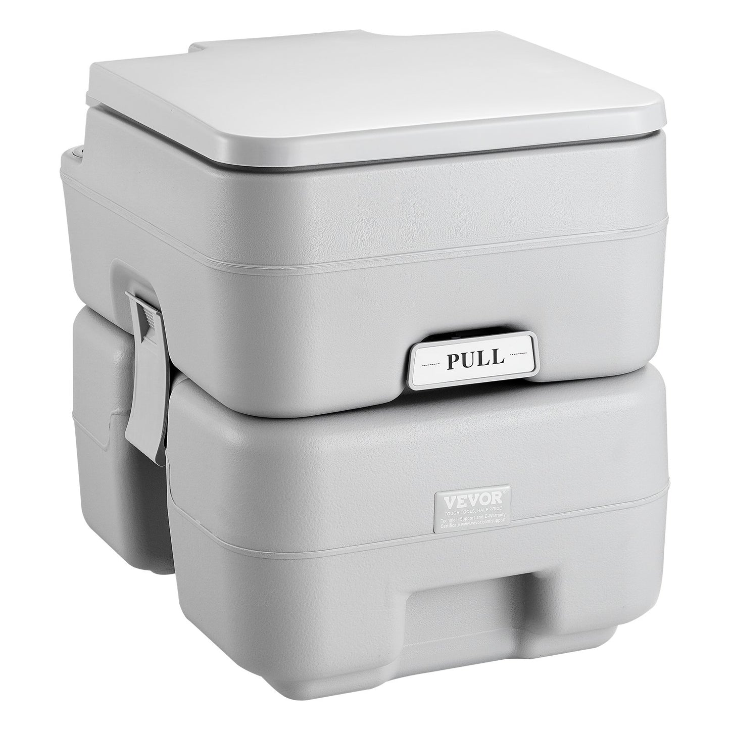 Portable Toilet Flush Travel Camping 5.3 Gal Commode Potty with Carry Bag
