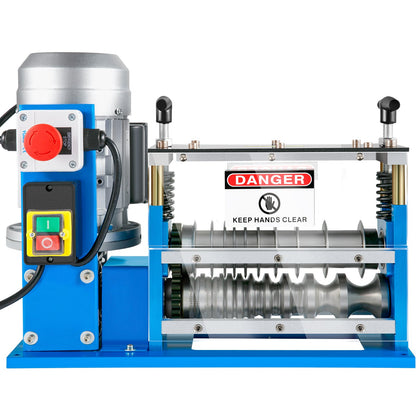 Electrical Wire Stripping Machine, 0.06 Inch-0.15 Inch Automatic Wire Stripping Machine, 11 Channels 10 Blades Cable Stripping Machine, Wire Stripping Tool 75 Feet/Minute, for Copper Wire Recycling