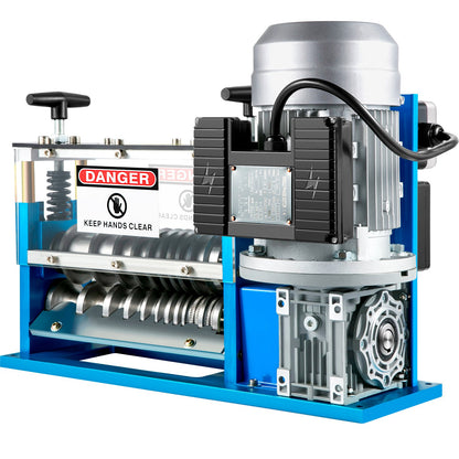 Electrical Wire Stripping Machine, 0.06 Inch-0.15 Inch Automatic Wire Stripping Machine, 11 Channels 10 Blades Cable Stripping Machine, Wire Stripping Tool 75 Feet/Minute, for Copper Wire Recycling