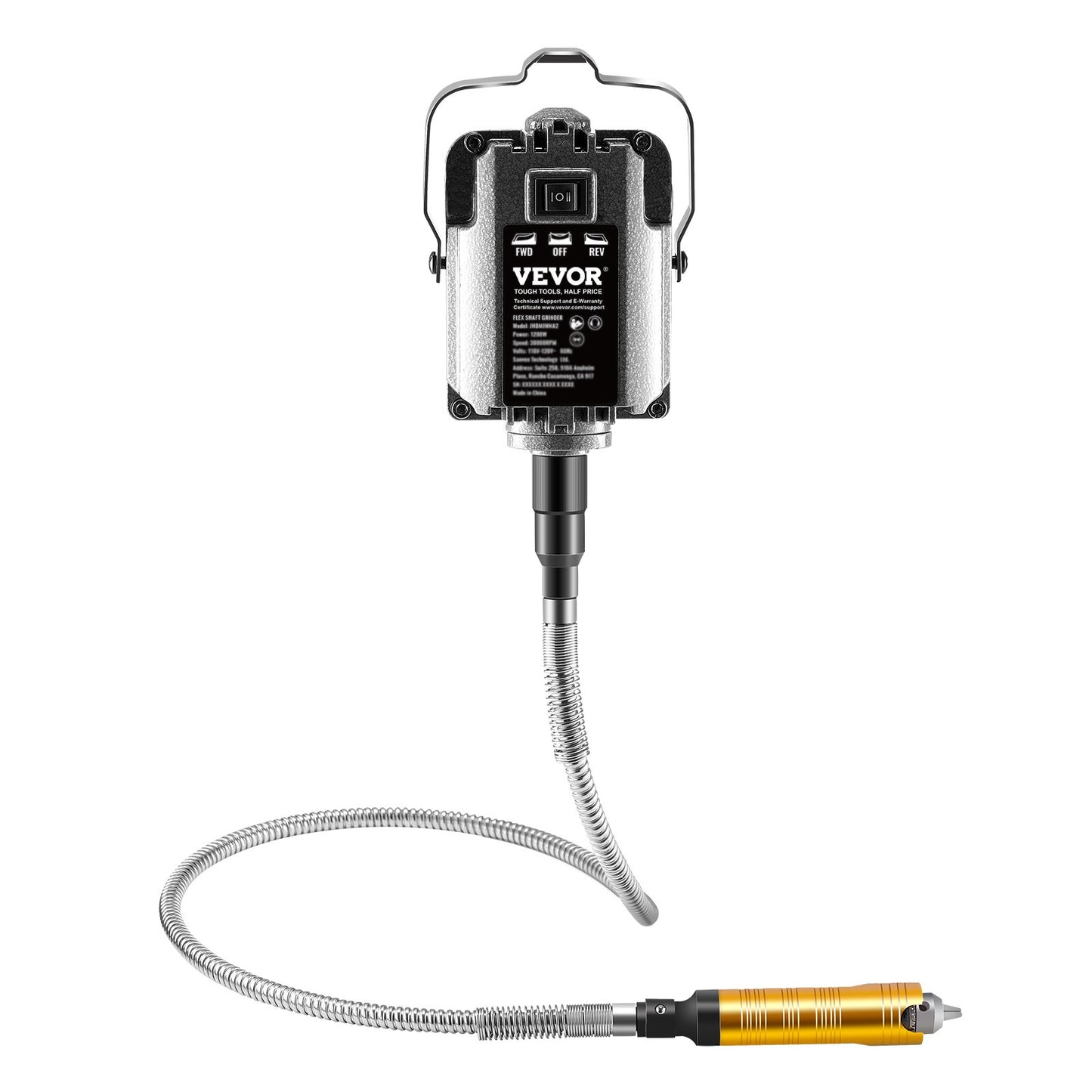 Flex Shaft Grinder 1200W 30000RPM with foot pedal and 31 accessories