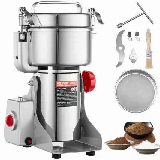 1000g Commercial Spice Grinder Electric Grain Grinder High Speed Grinder