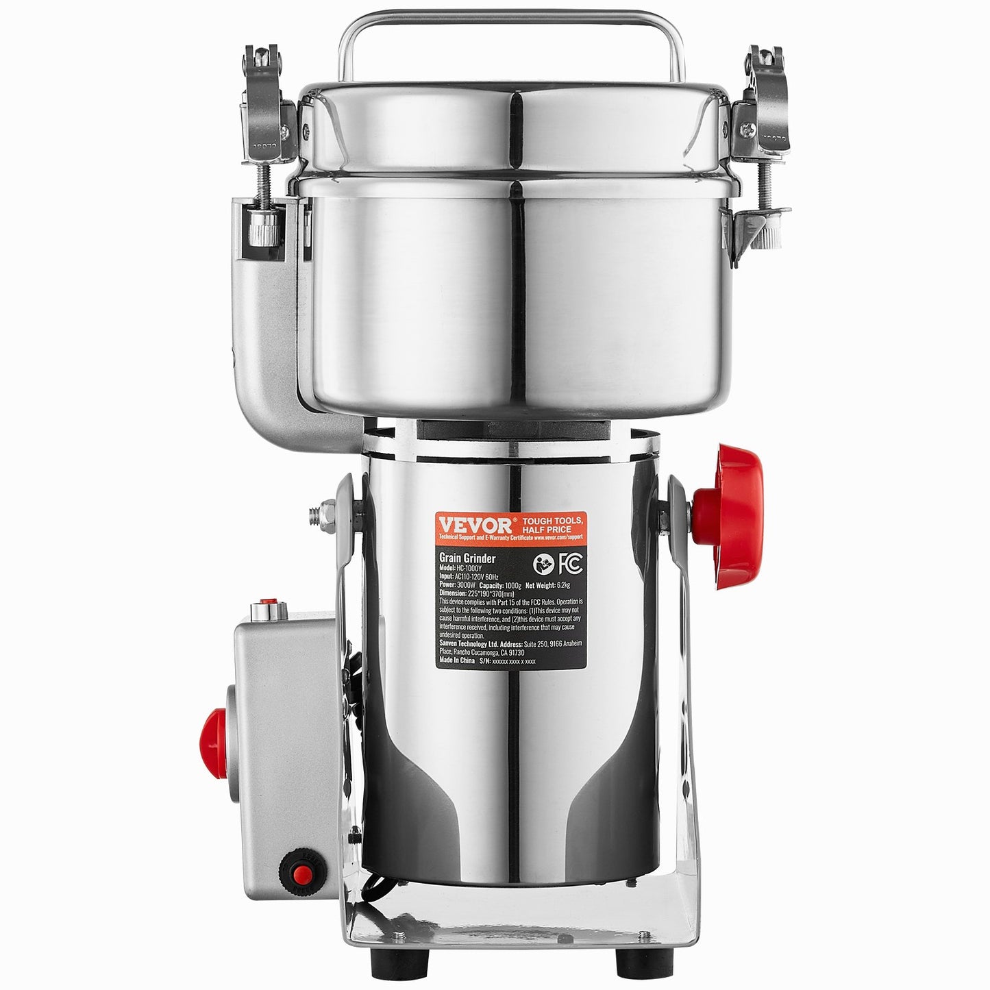 1000g Commercial Spice Grinder Electric Grain Grinder High Speed Grinder