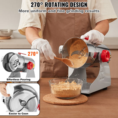 300g Commercial Spice Grinder Electric Grain Grinder High Speed Grinder