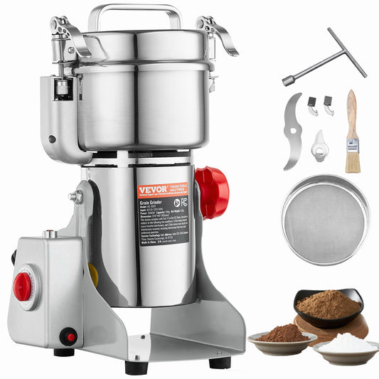 500g Commercial Spice Grinder Electric Grain Grinder High Speed Grinder