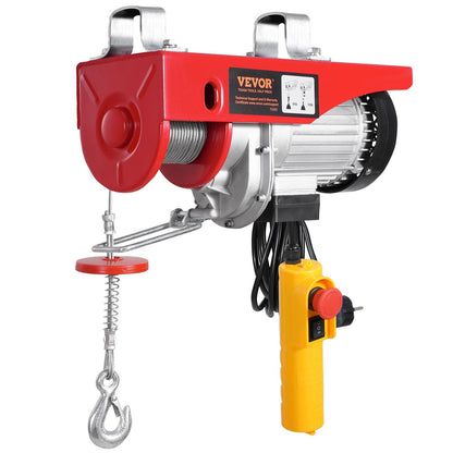 Elektrisk lyftkranvinsch 1760 lbs med 14 fot trådbunden fjärrkontroll 230V